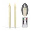 Homemory 2 velas cónicas sin llama con control remoto y_1