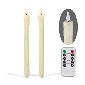 Homemory 2 velas cónicas sin llama con control remoto y_1