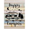 Happy Camper Shower Curtain Camper RV Bathroom_2