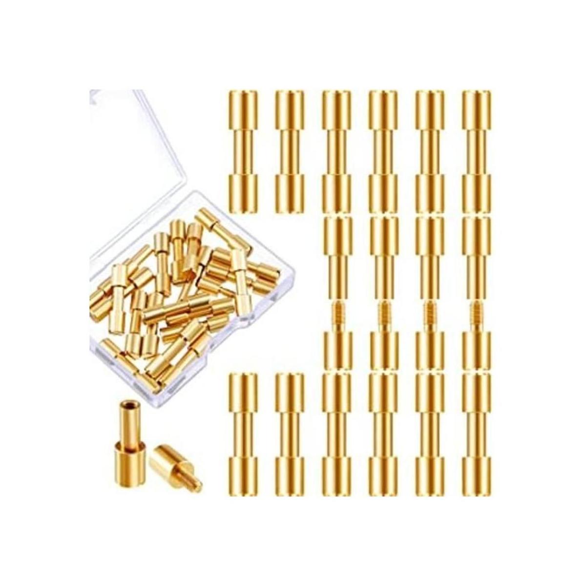 Juego de 20 tornillos de latón para tornillos de cabeza de