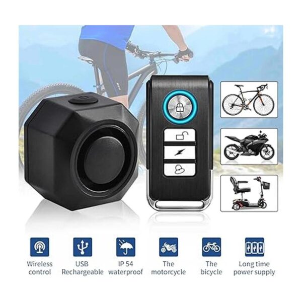 NineLeaf Alarma antirrobo para bicicleta con soporte_2