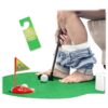 Novelty Place Juego de juego de golf para inodoro_1
