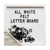 Tablero de letras de fieltro blanco de 10 x 10 pulgadas_1