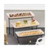 Juego de soporte y platos escalonados para servir de 3