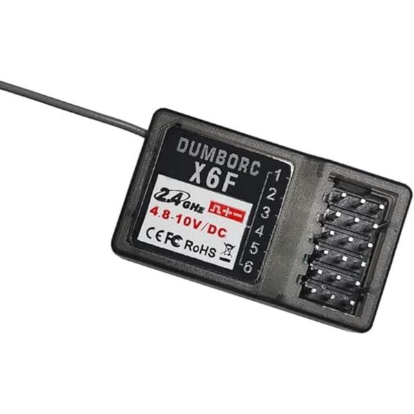 DUMBORC X6F Receptor RC de 6 canales de 2.4 GHz para_1