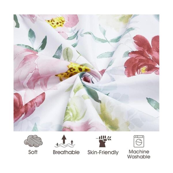 PHF Sábana bajera suave con diseño floral para cuna