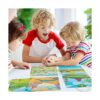 Juego de 4 libros de calcomanías reutilizables para niños