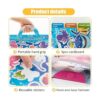 Juego de 4 libros de calcomanías reutilizables para niños
