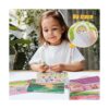 Juego de 4 libros de calcomanías reutilizables para niños