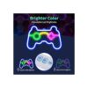 Letrero de neón de juego con forma de gamepad LED para