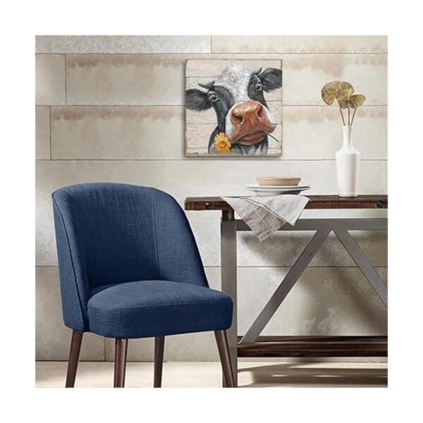 Cuadros rústicos de vaca para decoración de pared lienzo