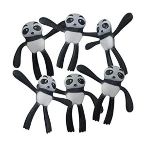 ArtCreativity Juguetes de panda flexibles juego de 6_1