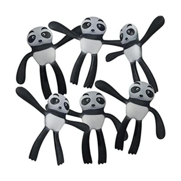 ArtCreativity Juguetes de panda flexibles juego de 6_1