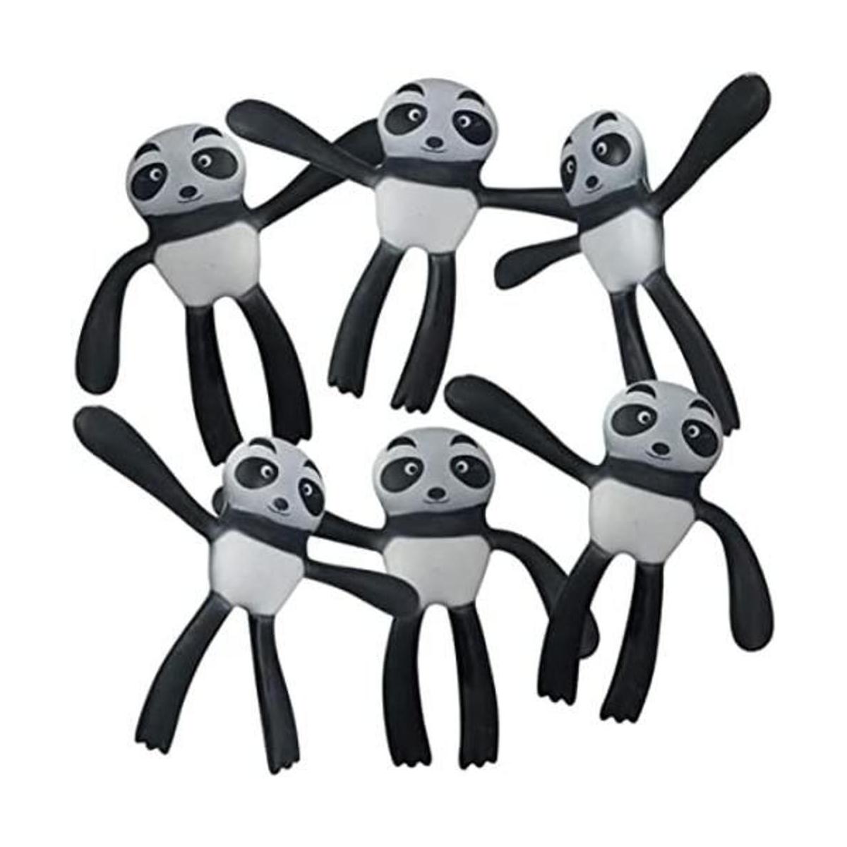 ArtCreativity Juguetes de panda flexibles juego de 6