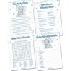 Juegos de baby shower para niños juego de 4 juegos para_1