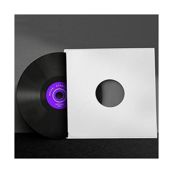 Facmogu 20 fundas de vinilo de papel blanco de 7 pulgadas_4