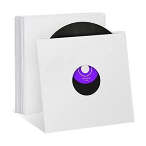 Facmogu 20 fundas de vinilo de papel blanco de 7 pulgadas_1