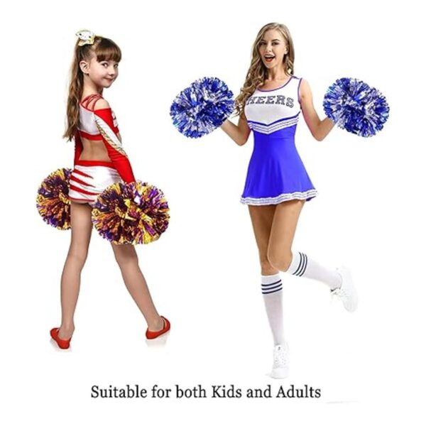 Extpro 6 o 12 pompones de plástico de animadora para niños_4