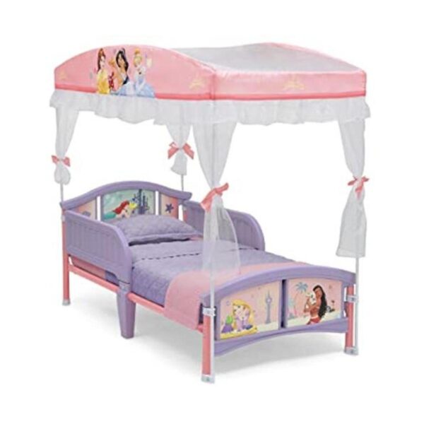 Delta Children Canopy Cama para niños pequeños princesa_1