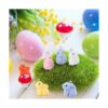 Juego de 40 abalorios de Pascua con diseño de conejo en