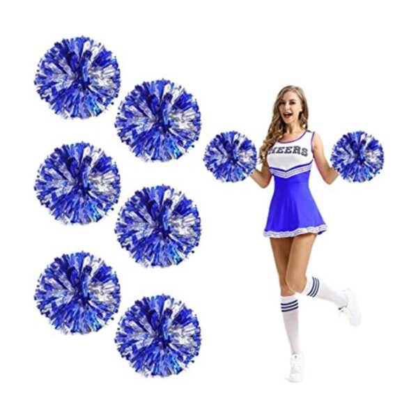 Extpro 6 o 12 pompones de plástico de animadora para niños_1