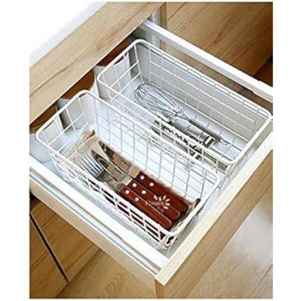 Cestas de cocina colgantes de alambre resistente con