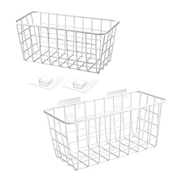 Cestas de cocina colgantes de alambre resistente con