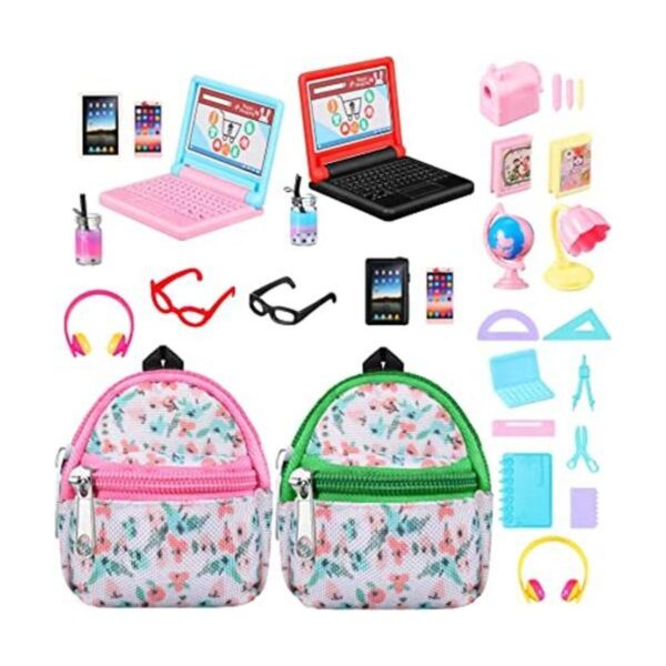 Charniol 29 piezas accesorios para casa de muñecas mini