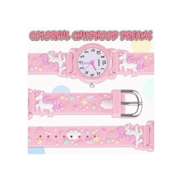 3D Unicorn Kids Watch for Girls Toys for 3 4 5 6 7 Year