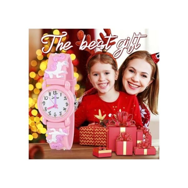 3D Unicorn Kids Watch for Girls Toys for 3 4 5 6 7 Year