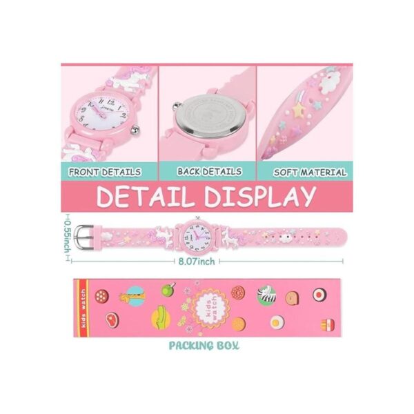 3D Unicorn Kids Watch for Girls Toys for 3 4 5 6 7 Year
