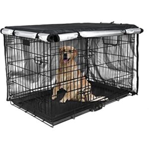 Medibot Funda para jaula para perro doble puerta_1