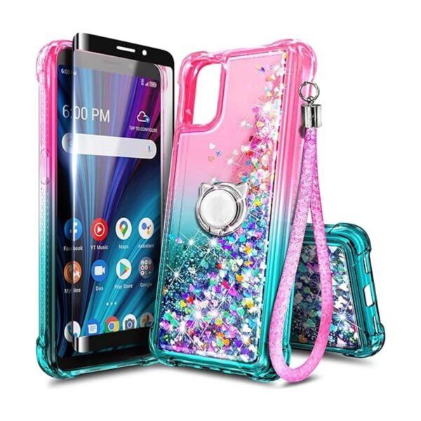 NZND Funda para Alcatel TCL A3X A600DL con protector de_1