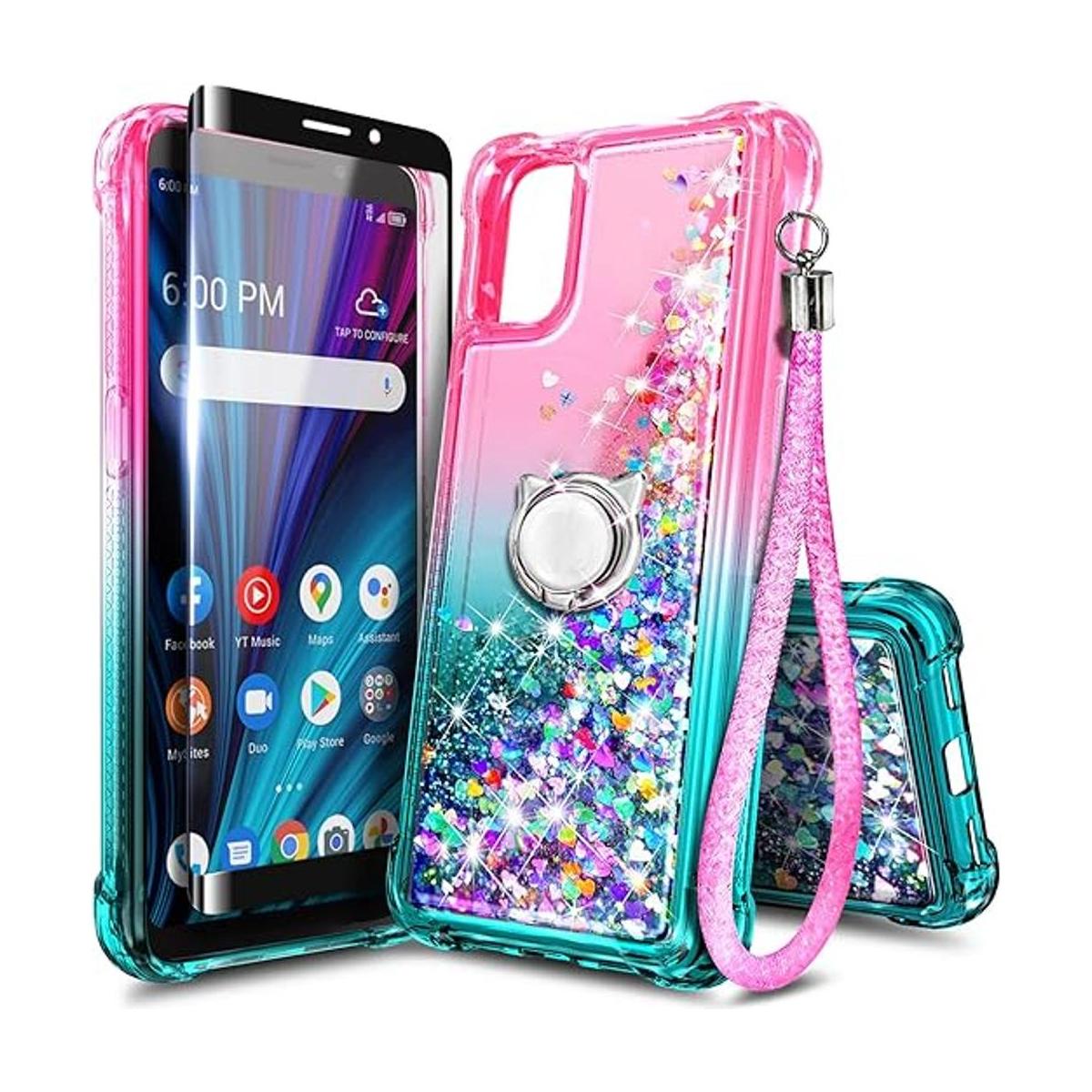 NZND Funda para Alcatel TCL A3X A600DL con protector de