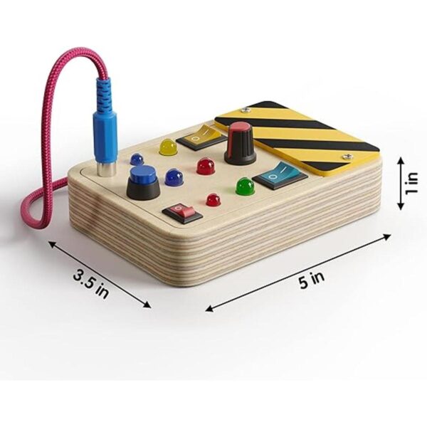 Montotoys Tablero ocupado para niños pequeños juguetes_2