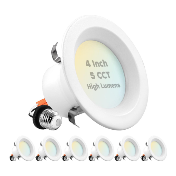 Luxrite Luces LED empotrables de 4 pulgadas 14W 75W 5_1