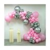MOXMAY Kit de arco de guirnalda de globos de látex rosa_1