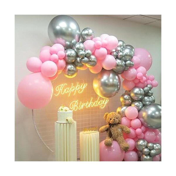 MOXMAY Kit de arco de guirnalda de globos de látex rosa_4
