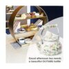 Tetera esmaltada de cerámica floral para estufa tetera_6