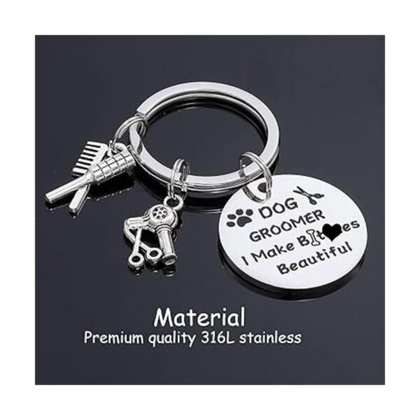Kivosliviz Llavero de regalo para peluqueros de perros_2