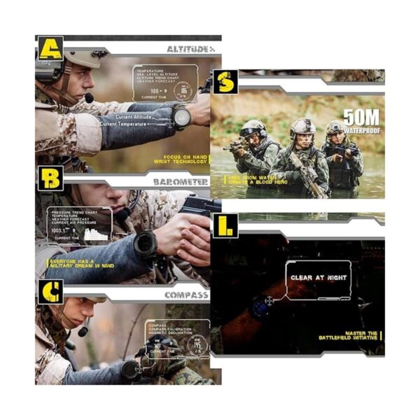 North Edge Apache Tactical Sports Watches for Men Digital