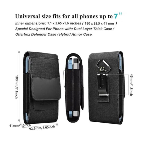 Funda grande para teléfono bolsa para cinturón de