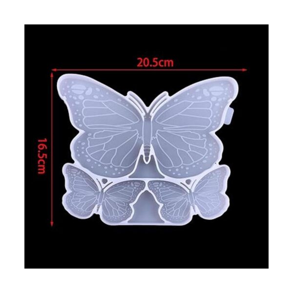 Molde de resina de silicona con forma de mariposa de