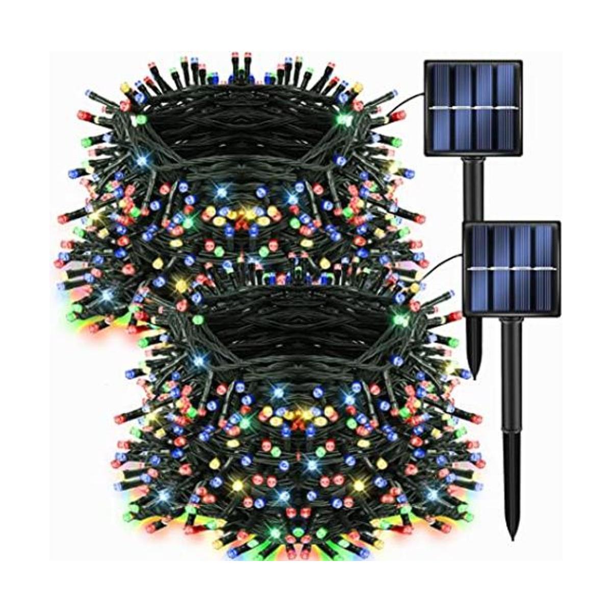 Dazzle Bright Paquete de 2 200 luces LED de 66 pies