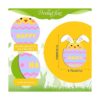 40 piezas de adornos colgantes de conejo de Pascua para