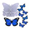 Molde de resina de silicona con forma de mariposa de
