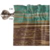 Cenefas de madera verde azulado para ventanas granero_5