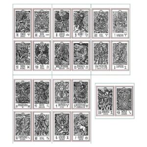Guirongxin 22 sellos transparentes para tarot místico de_1
