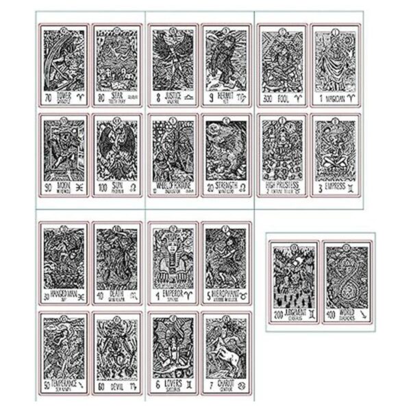 Guirongxin 22 sellos transparentes para tarot místico de_1
