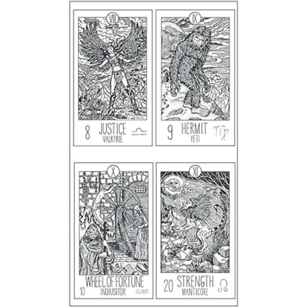 Guirongxin 22 sellos transparentes para tarot místico de_4